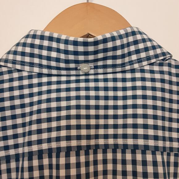 Duluth Button Up Shirt Mens M Blue Plaid Long Sleeve Outdoors Work Casual - Picture 8 of 10